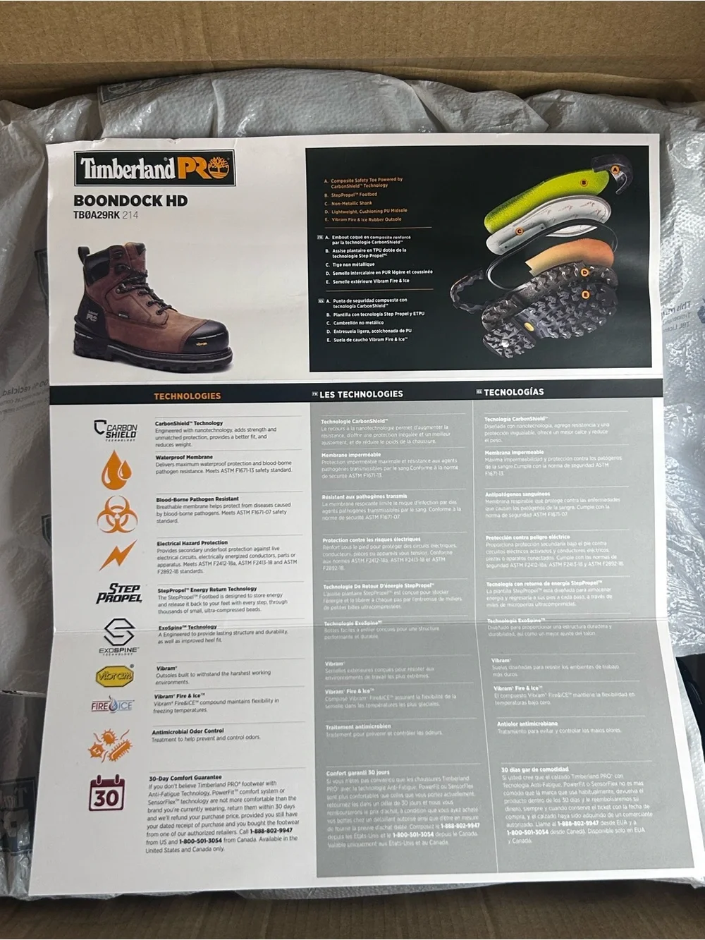 Timberland Brown and Black Men’s Waterproof Work Boots